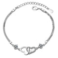 thumbnail image 1 of Pulsera de imitación de las mujeres pulsera de corazón en forma de corazón pulseras de joyería, 1 of 7