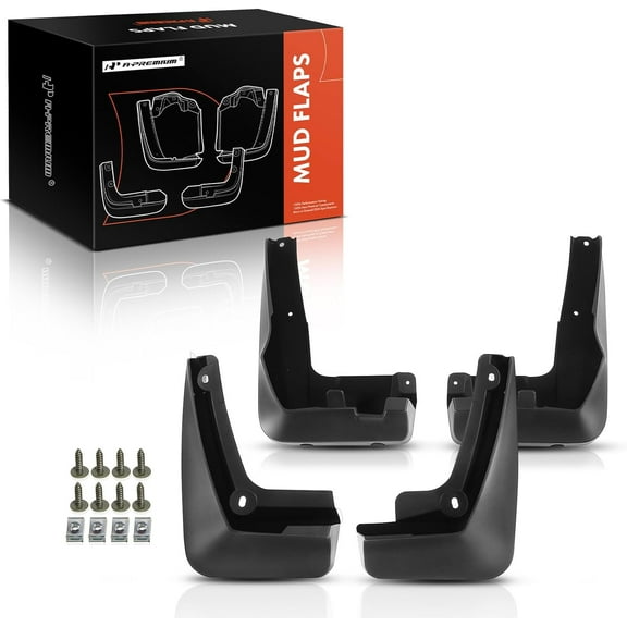 A-Premium Mud Flaps Splash Guards Compatible with BMW 320i 323i 325i 328i 328xi 335i 335xi 2008-2012 Rear and Front 4-PC