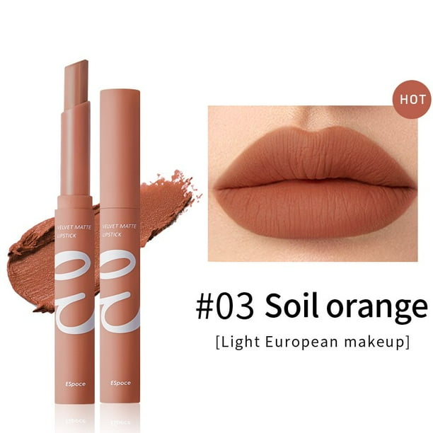 Waterproof Matte Velvet Lipstick 12 Colors Long Lasting Red Pink Lipsticks Non Stick Nude Series Lip Tint Cosmetic Makeup12 He Qiyong unisex