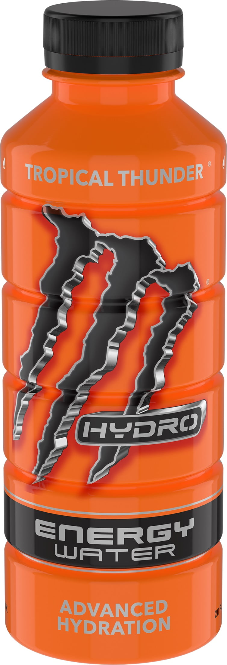 (12 Bottles) Monster Hydro Tropical Thunder, Energy + Water, 20 fl oz