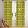 thumbnail image 5 of Blackout Kids Curtains,Green Bigfoot Pattern Childrens Insulated Curtains Set Of 2,Bedroom Essentials,Toddler Room Decor 42x84in(106x213cm), 5 of 5