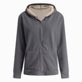 thumbnail image 6 of NOLDARES Maternity Coat Women's Kangaroo Sweatshirt for Mom and Baby Carrier Maternity Coat Fleece Jacket 3-In-1 Thicken Fleece Jacket,Zip Panels,Clothing(Q401-Dark Gray), 6 of 9