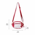 thumbnail image 3 of Clear Football Purse, Football Shaped Clear Stadium Bag,Clear Bag For Stadium Events And Concerts, 3 of 4