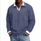 thumbnail image 1 of Ceisia Men's Oversize Ribbed Two-in-One Long-Sleeve Knit Top Multi-Solid for Winter-Spring Gift, 1 of 8