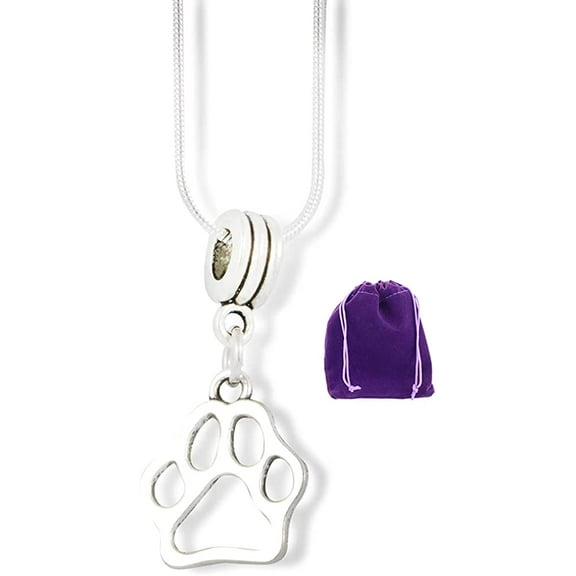 Paw Print Necklace | Dog Necklace for Women a Great Gift of a Dog Paw Necklace For Women or Men an Excellent Pendant Paw Print Necklace for Women Dad or Mom that Love Dogs and Paw Print Pendant