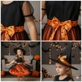 thumbnail image 6 of Jurebecia Girls Halloween Witch Costume Dress up Set with Hat Toddler Kids Fancy Witch Outfit for Party Cosplay 12,11-12 Years, 6 of 14
