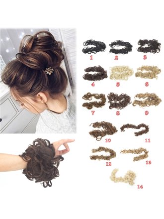 Florata Elegant Woman Donut Ponytail Synthetic Hair Clip In Big