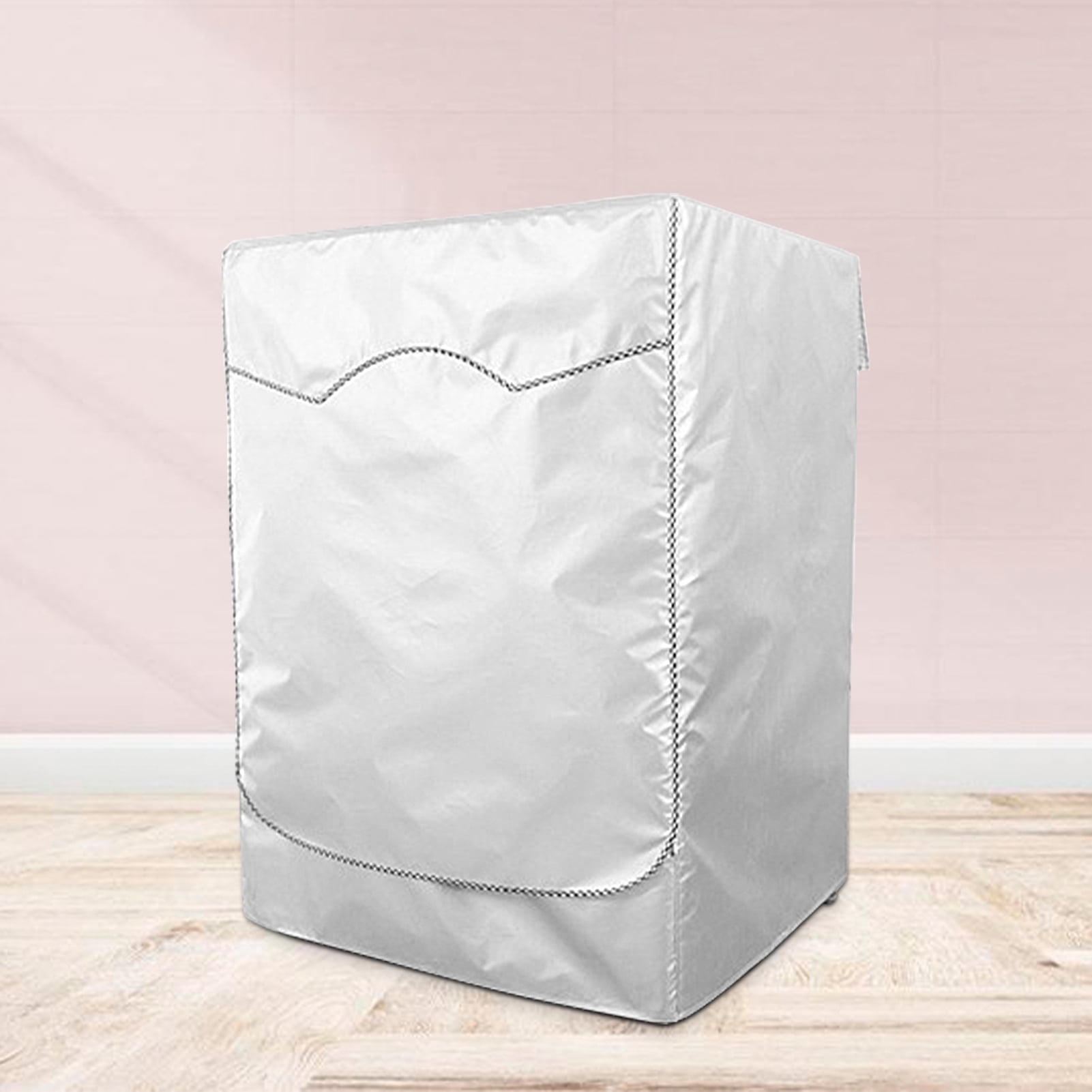 AYYUFE Washing Machine Cover Breathable Dust-proof Silver Color Good Heat Dissipation Washer Cover for Balcony