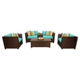 thumbnail image 2 of TK Classics Barbados Wicker 6 Piece Patio Conversation Set with Coffee Table and 2 Sets of Cushion Covers, 2 of 2