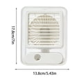 thumbnail image 3 of Desktop Mist Humidifier Fan USB Rechargeable Silent Compact Personal Air Circulator Adjustable Tilt Cooling Fan for Office Dorm Bedroom, 3 of 8