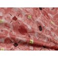 thumbnail image 4 of oneOone Rayon Dark Rose Brown Fabric Geometric Craft Projects Decor Fabric Printed By The Yard 56 Inch Wide, 4 of 5