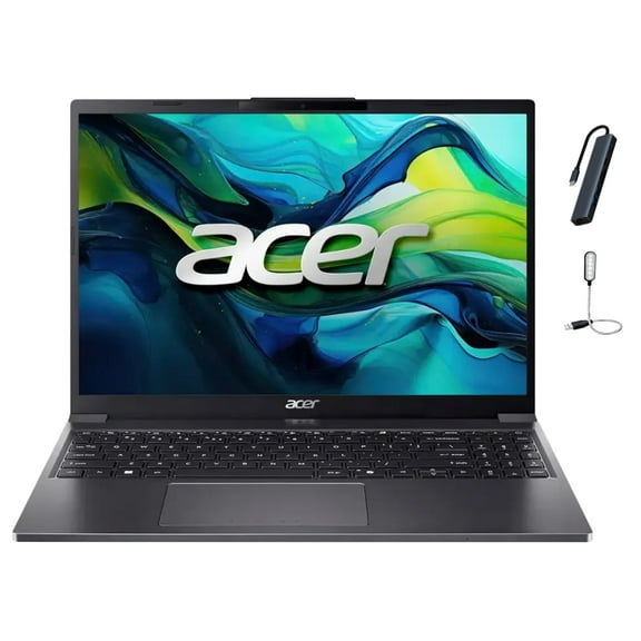 acer Aspire 15.3" WUXGA(1920 x 1200) IPS Display Go 15 Laptop, Intel i5-1334U, 8GB DDR5 RAM, 1TB PCIe SSD, Windows 11 Home, Wi-Fi, Bluetooth, Steel Gray with Accessories
