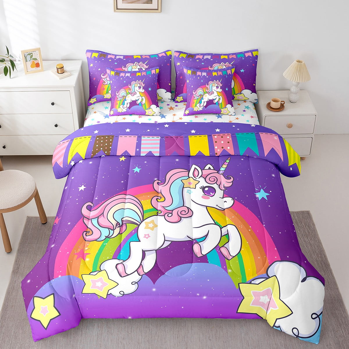 Girls unicorn bed 2025