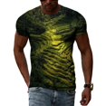 thumbnail image 1 of T-shirt Graphique Jungle d'Été pour Hommes, Mode Imprimée 3D, Tendance Personnalité Harajuku, Col Rond Décontracté, Manches Courtes, 1 of 5