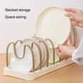 thumbnail image 2 of LCXmlly U-shaped Card Slot Dish Rack Dish Rack Organizer Multifunctional Detachable Pot Lid Drying Shelf, 2 of 8