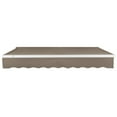 thumbnail image 4 of Awntech 18 Ft Maui Left Motorized Heavy Duty Patio Retractable Awning (216in x 9.25in x 120in), Taupe, 4 of 8