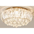 thumbnail image 3 of KPIBEST 12-Lights Gold Crystal Flush Mount Chandelier Light Fixture K9 Crystals Modern Ceiling Lights Elegant Pendant Lamp Dia 31.5 inch, 3 of 6