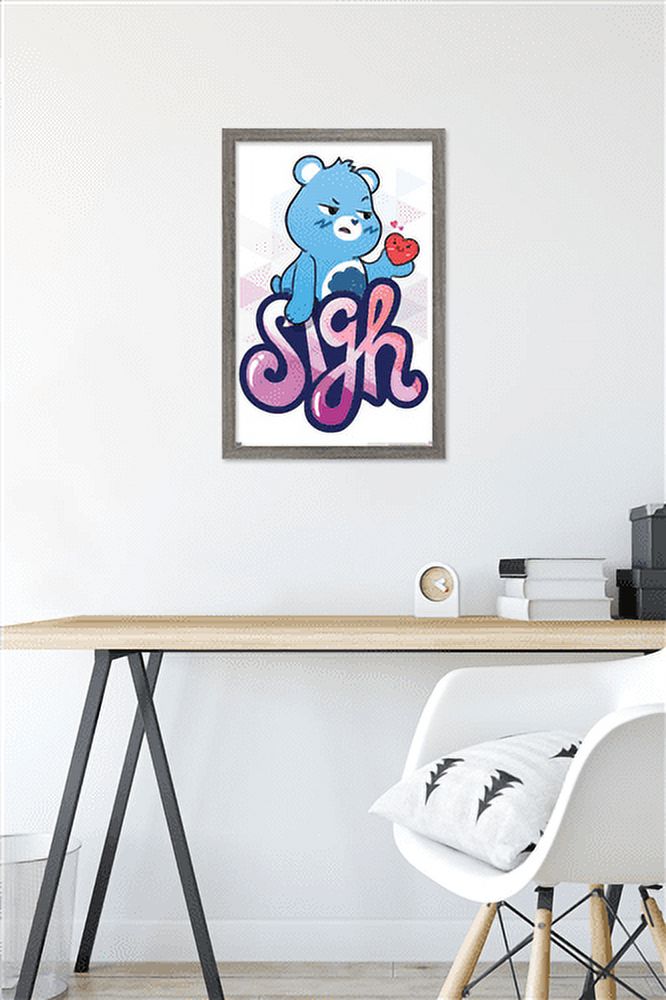 Care Bears: Unlock The Magic - Sigh Wall Poster, 14.725" x 22.375" Framed