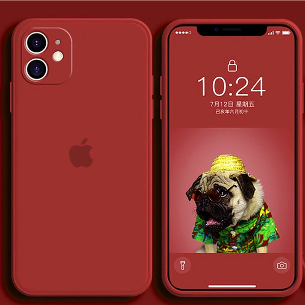 For IPhone 7Plus 8Plus 12 11 Pro Xs Max Mini Casing for Apple IPhone 12mini XS 11pro 12pro MAX Cases Candy Color Soft Liqiud Silicone Cases Phone Back Camera Lens Protector Shookproof Full Cover