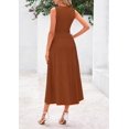thumbnail image 2 of Vestido PRETTYGARDEN 2025 Midi Plisado Sin Mangas Caramelo Talla L, 2 of 8