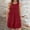 Red, variant on ClodeEU Women's Summer Plus Size Round Neck Sleeveless Dress ,Solid Color Casual Midi Dress Khaki,Womens Plus XXXXXL