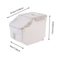 thumbnail image 2 of Dengmore 10kg/15kg Multi-function Sealed Insect-proof And Moisture-proof Rice Storage Box for Home, 2 of 2