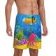 thumbnail image 2 of Fotbe Submarine And Landscape Pantalones Cortos de Pijama para Hombre, Ropa de Dormir, Pantalones de Pijama Cortos para Hombre-Large, 2 of 6