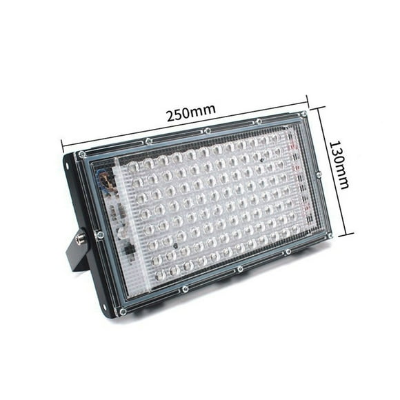 UV LED Floodlight 50W 100W Ultraviolet Light IP65 Waterproof Fluorescent Lamp Black Light for Bar Xams Party Neon Glow ,Waterproof