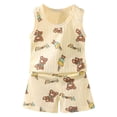 thumbnail image 4 of Xudanell Boys Two Piece Outfit Sleeveless Cute Tank Top Cool Set Boys Vacation Outfits, 4 of 5