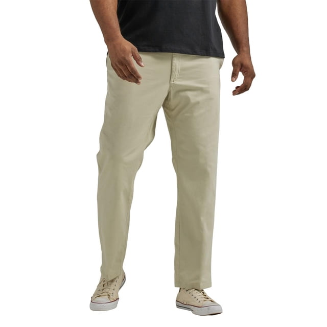Pant Lee Extreme Motion para hombre, talla grande y alta, con parte delantera plana