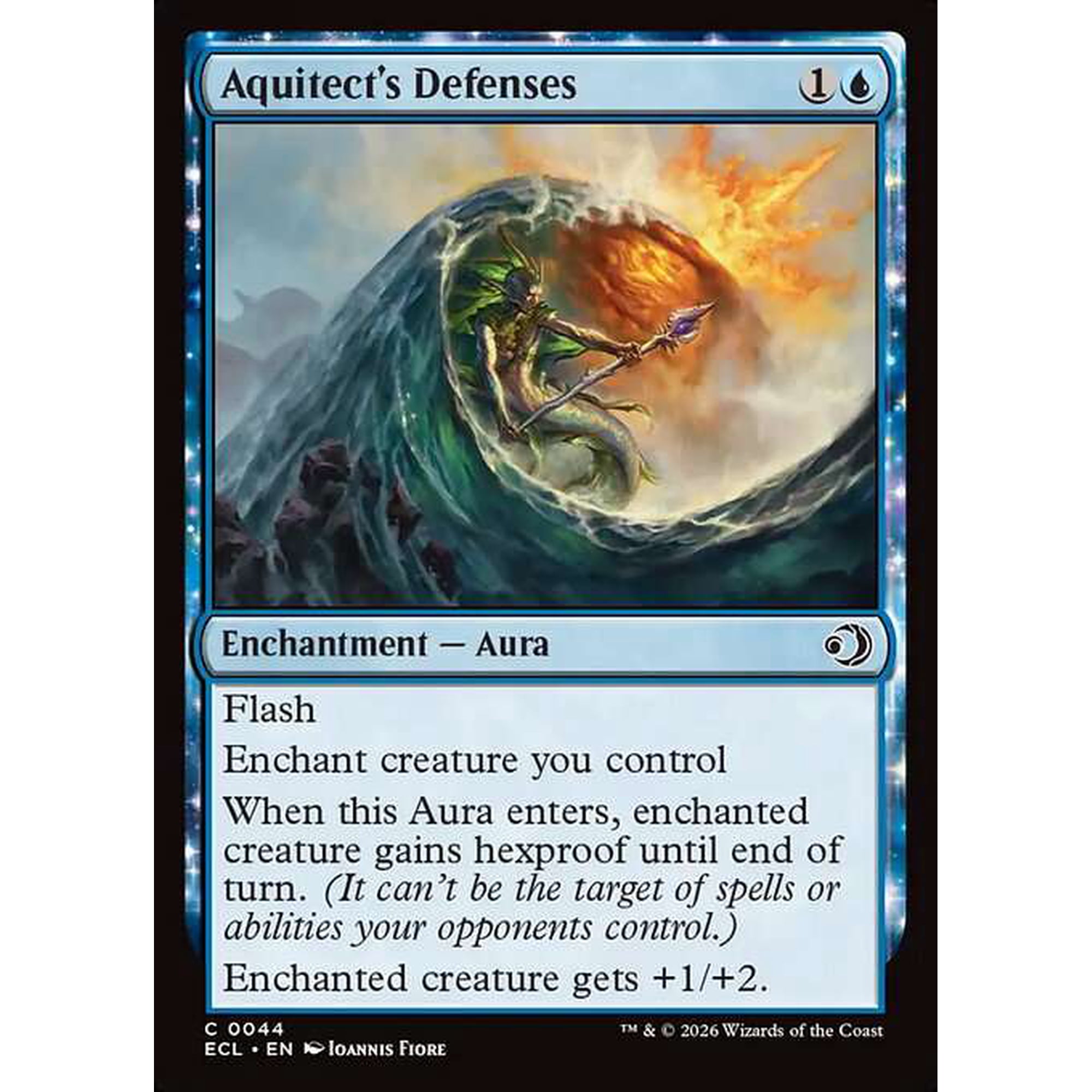 MtG Lorwyn Eclipsed Common Aquitect's Defenses #44