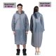 thumbnail image 5 of Chubasquero, [Paquete de 2] Chubasqueros de EVA portátiles Poncho de lluvia reutilizable con capucha y mangas elásticas, Gris JFHHH pequeña, 5 of 5
