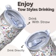 thumbnail image 4 of 20OZ Unicorn Themed Tumbler with Handle Insulated Travel Cup Great Presents for Women Unicorn Enthusiasts Perfect for Birthday Christmas and Art Gallery Openings, 4 of 6
