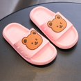 thumbnail image 5 of LNMQLPDBS Toddler Sandals Boys Children Cartoon Home Slippers Flat Anti Slip Soft Soles Indoor and Outdoor Bathroom Slipper Sandals for Boys and Girls Swim Shoes for Kids Red 1.5-2 Years, 5 of 5