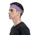 thumbnail image 2 of Balery Pugs and Flowers Sports Headbands for Men,Moisture Wicking Workout Headband, Sweatband Headbands for Running,Cycling,Football, 2 of 9