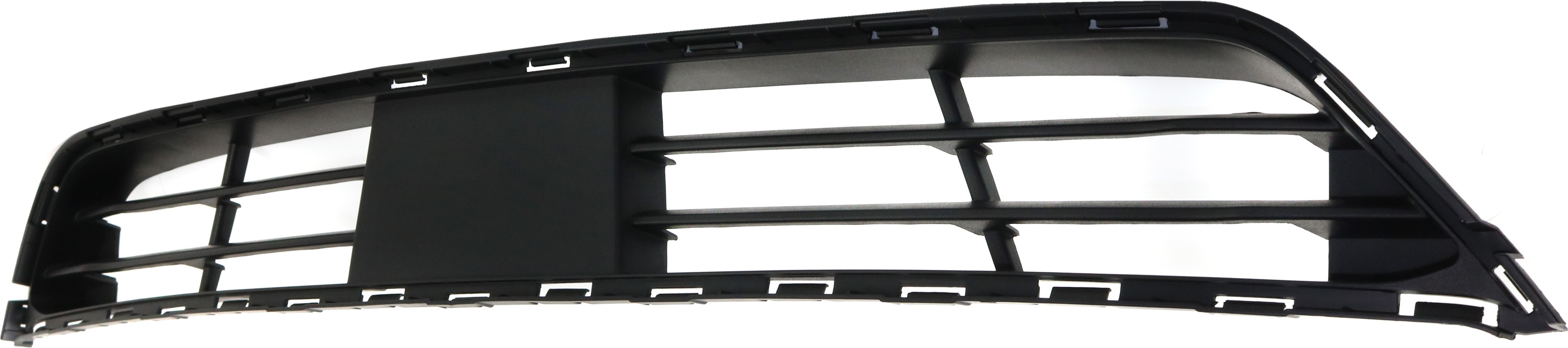 Bumper Grille Compatible With 2017-2018 Hyundai Santa Fe Sport Front Textured Dark Gray
