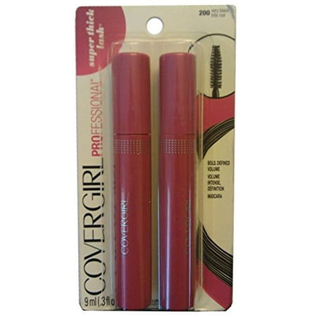 CoverGirl Super Thick Lash Mascara - Very Black 200 - 0.3 (Best Drugstore Mascara That Doesn T Clump)