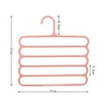 thumbnail image 6 of AURORA TRADE Pants Hangers 5 Layers, Swing Arm Trousers Hanger, Space Saving Pants Rack, Multiple Pants Hanger Closet Organizer for Trousers Scarves Ties, 6 of 8