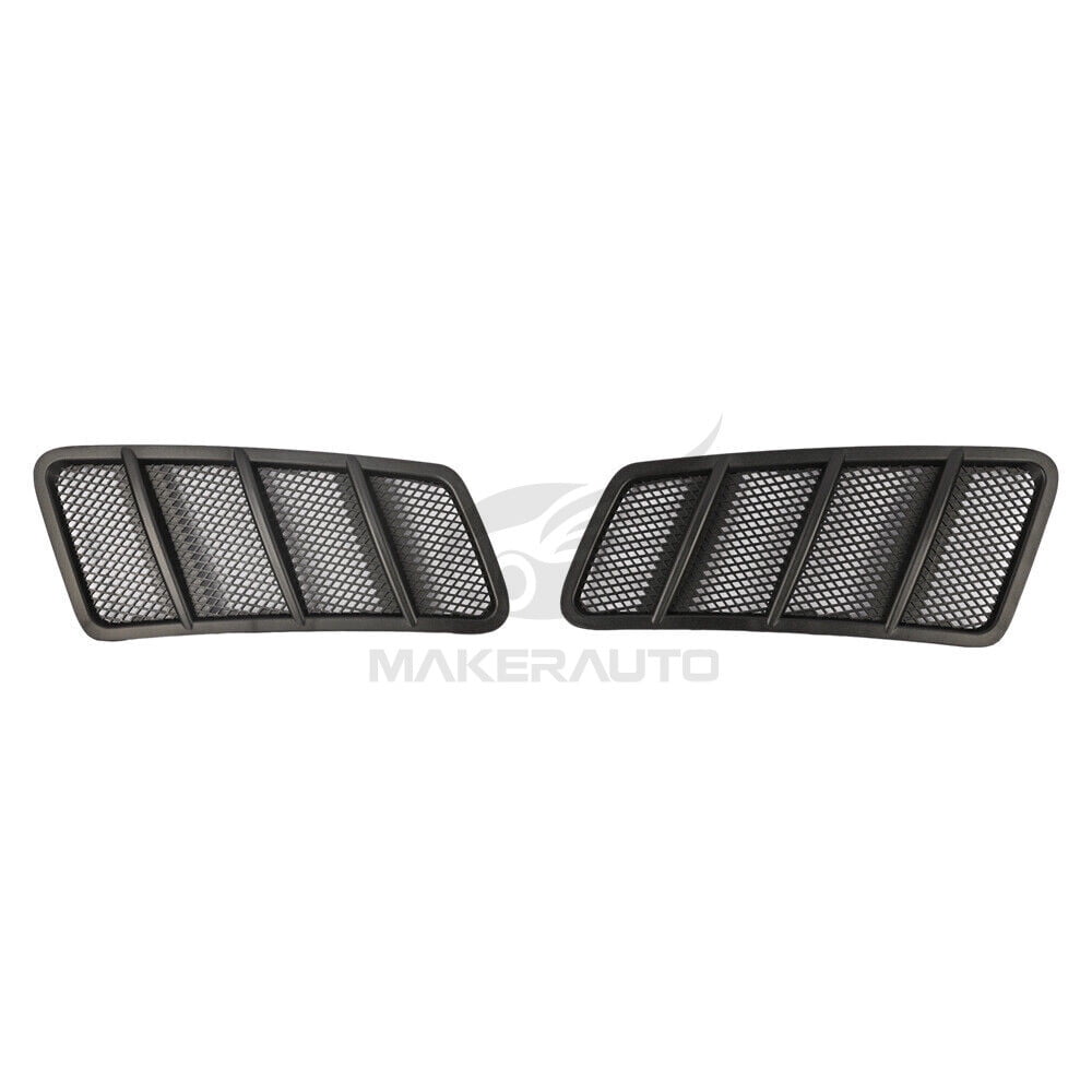Hood Air Vent Grill for 2012 2013 2014 2015 Mercedes W166 GL & ML350 2 PCS Front Left & Right