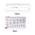 thumbnail image 6 of opvise Nail Art Ruler Waterproof PVC Fake Nails Ruler Nail Ornaments Measuring Gadget Manicure Tools, 6 of 8