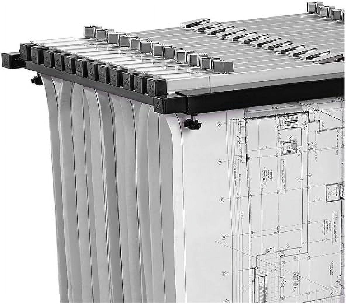 Adir Mobile Blueprint Holder- Adjustable Blue print Storage Organizer and Construction Plan Holder