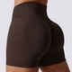 thumbnail image 4 of Pantalones cortos de ciclismo de cintura cruzada para mujer, botas de cintura alta que entrenan pantalones cortos de yoga para correr, 4 of 5