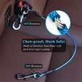 thumbnail image 2 of VIVAGLORY Dog Seat Belt, Chew Proof Puppy Seatbelt, Pet Safety Restraint, Small Medium Large, Blue, 16 inch, 2 of 6