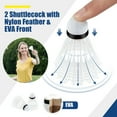 thumbnail image 4 of Gymax 10FT Adjustable Badminton Net Set W/2 Shuttlecocks Portable Carry Bag, 4 of 9