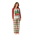 thumbnail image 2 of Onlypjs Family Christmas Pajamas Matching Sets Red Raglan Tops Plaid Pants Holiday Sleepwear Loungewear for Couples, Men and Women, 2 of 5