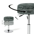 thumbnail image 4 of Homebeez Storage Ottoman Vanity Stool,360°Swivel Height Adjustable Foot Stool,Modern Accent Stools for Bathroom Living Room, 4 of 9