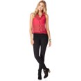 thumbnail image 2 of Blusa transparente Aeropostale con botones de corazón rojo extragrande, 2 of 2