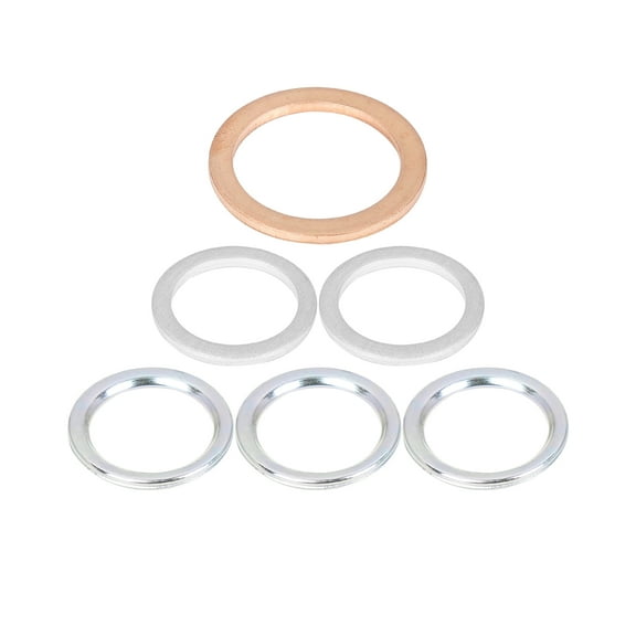 6pcs Durable Oil Drain Plug Gaskets Replacement for Toyota 12157-10010 90430-24003 90430-18008