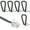 Black, variant on Newhouse Hardware 7 ft Uncoiled/1.33 ft Coiled Telephone Handset Cord, With RJ9 (4P4C) Connectors, Used to Connect the Telephone and Handset, 5-Pack, Black