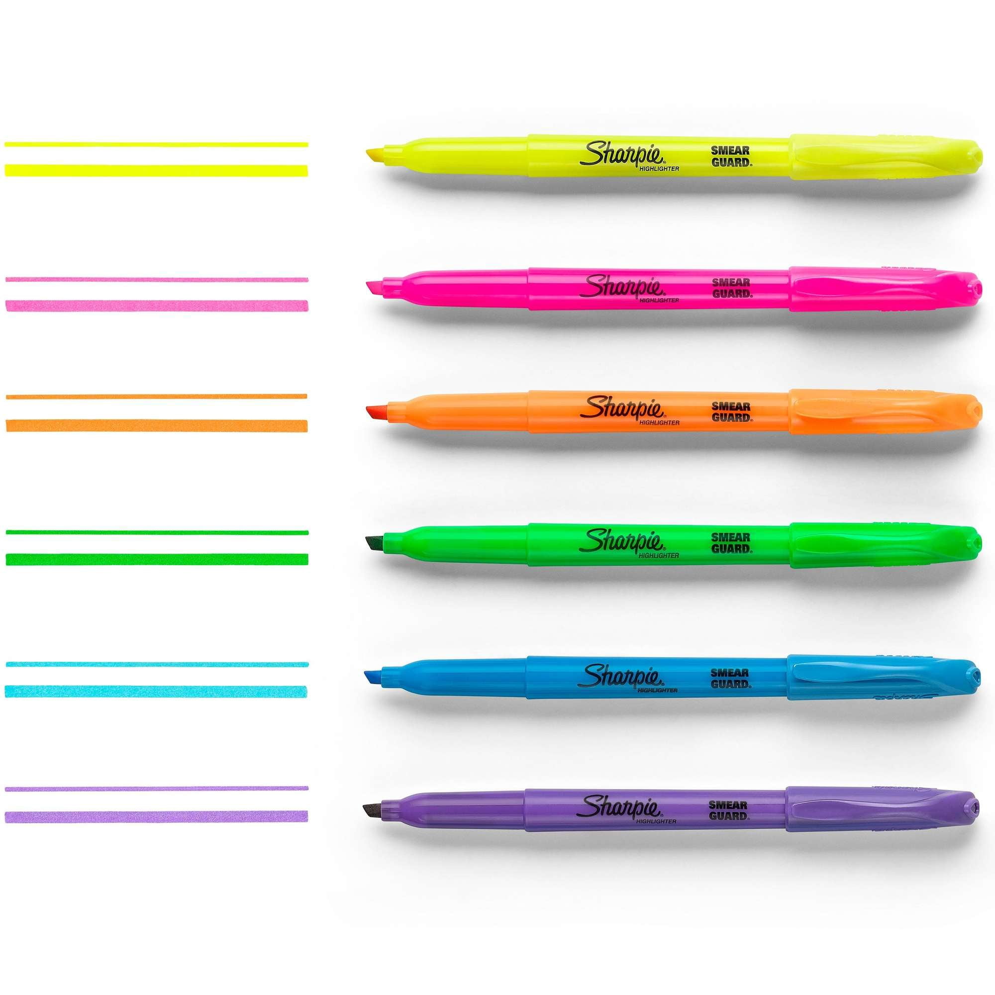 Sharpie Pocket Highlighters, Chisel Tip, Fluorescent Yellow, 36 Count